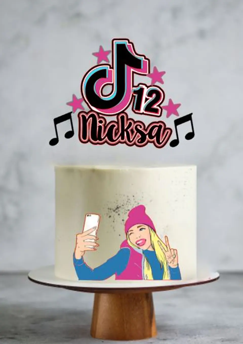 Arquivo de Corte Topo de Bolo TikTok Tik Tok 8 1