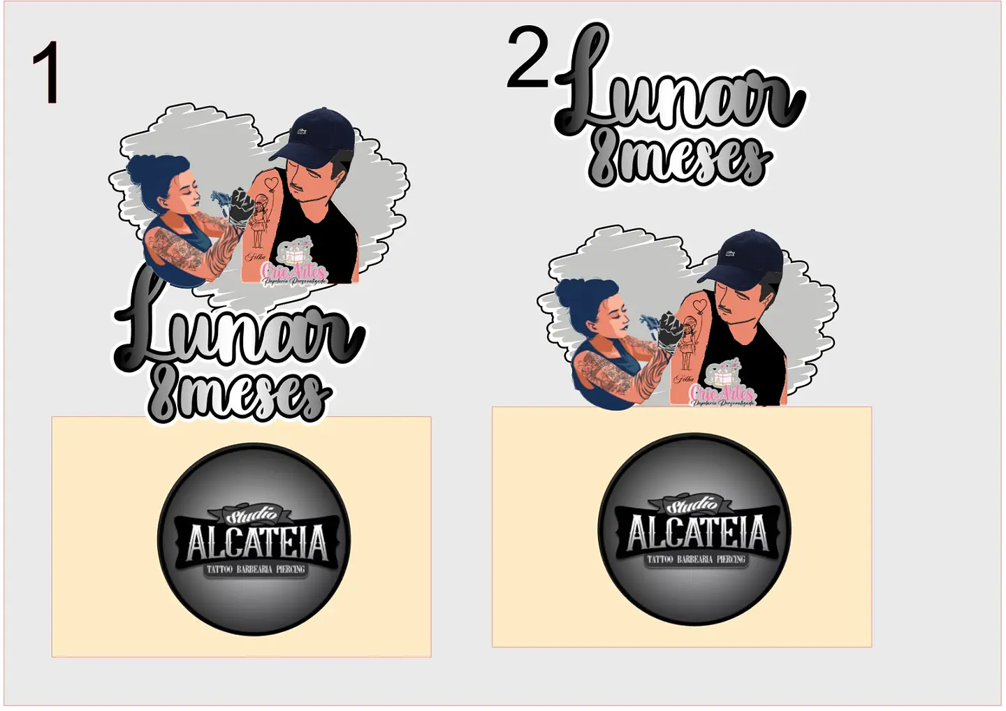 Arquivo de Corte Topo de Bolo Tatuagem Tatoo 1 1