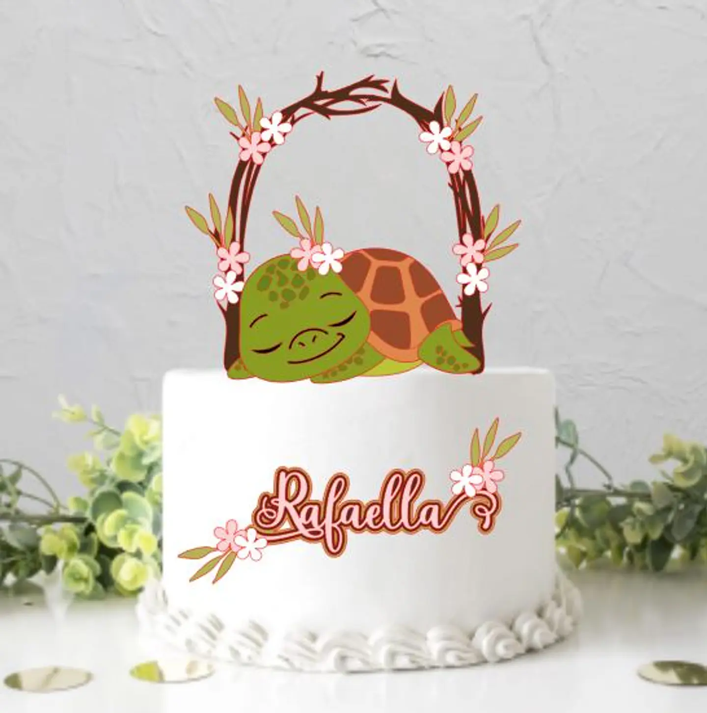 Arquivo de Corte Topo de Bolo Tartaruga Tartaruguinha 3 1
