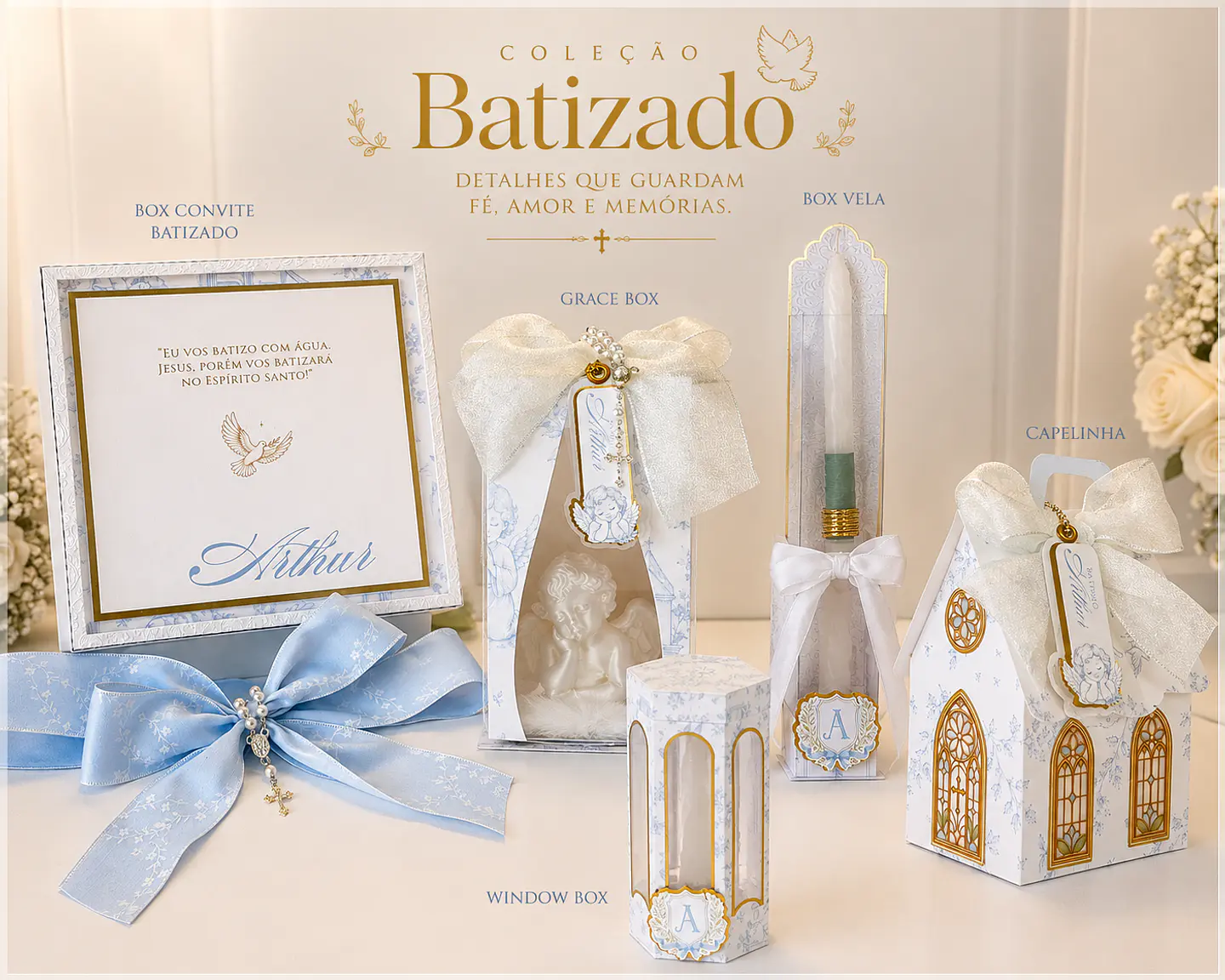 Arquivo de Corte Kit Festa Batismo Batizado Anjinho Menino 2 1