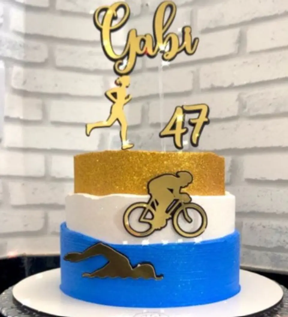 Arquivo de Corte Topo de Bolo TRIATHLON 1 1