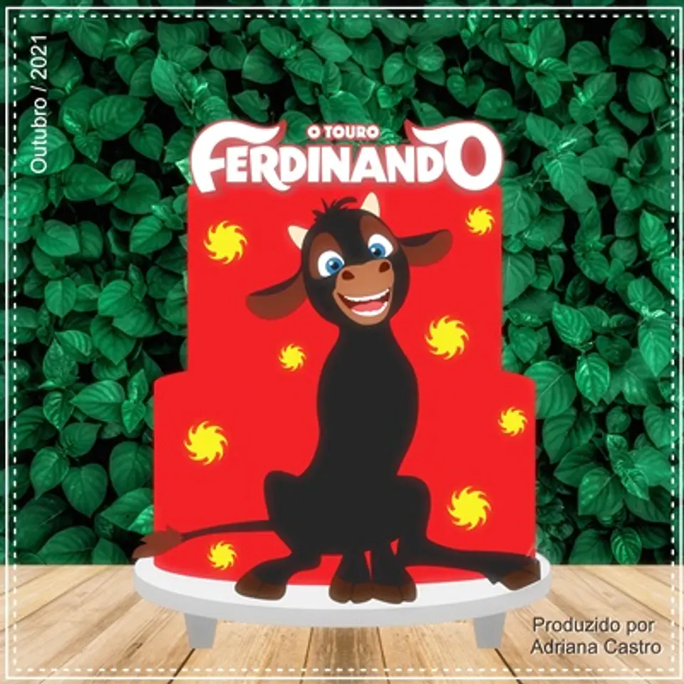 Arquivo de Corte Topo de Bolo Touro Ferdinando 1 1
