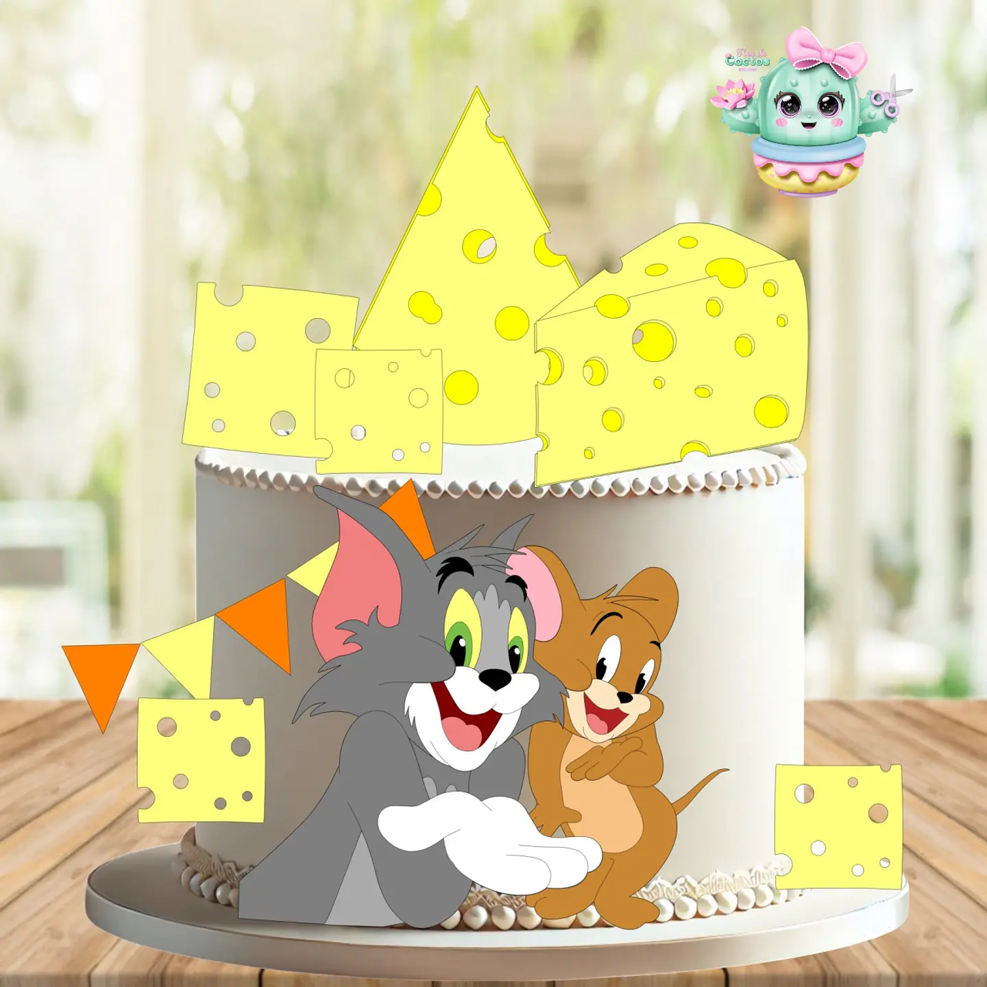 Arquivo de Corte Topo de Bolo Tom e Jerry 11 1