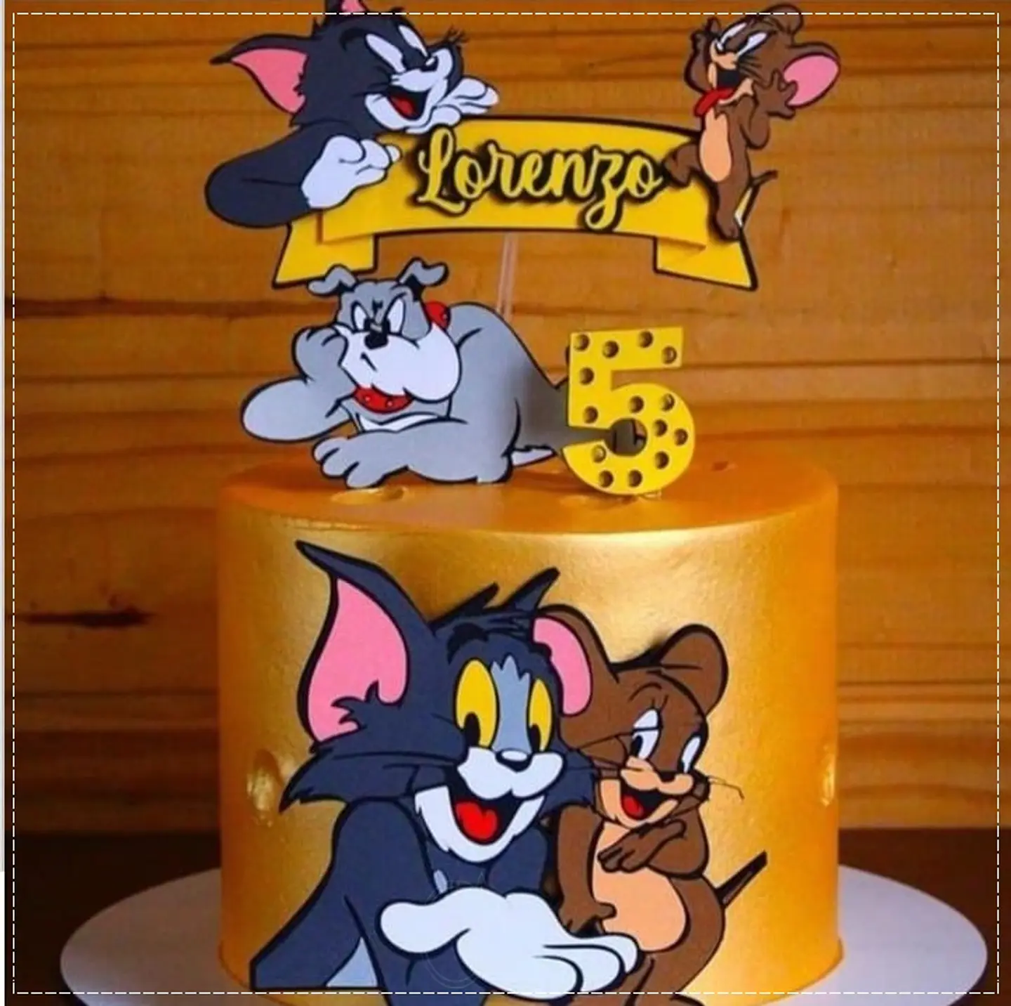 Arquivo de Corte Topo de Bolo Tom e Jerry 9 1