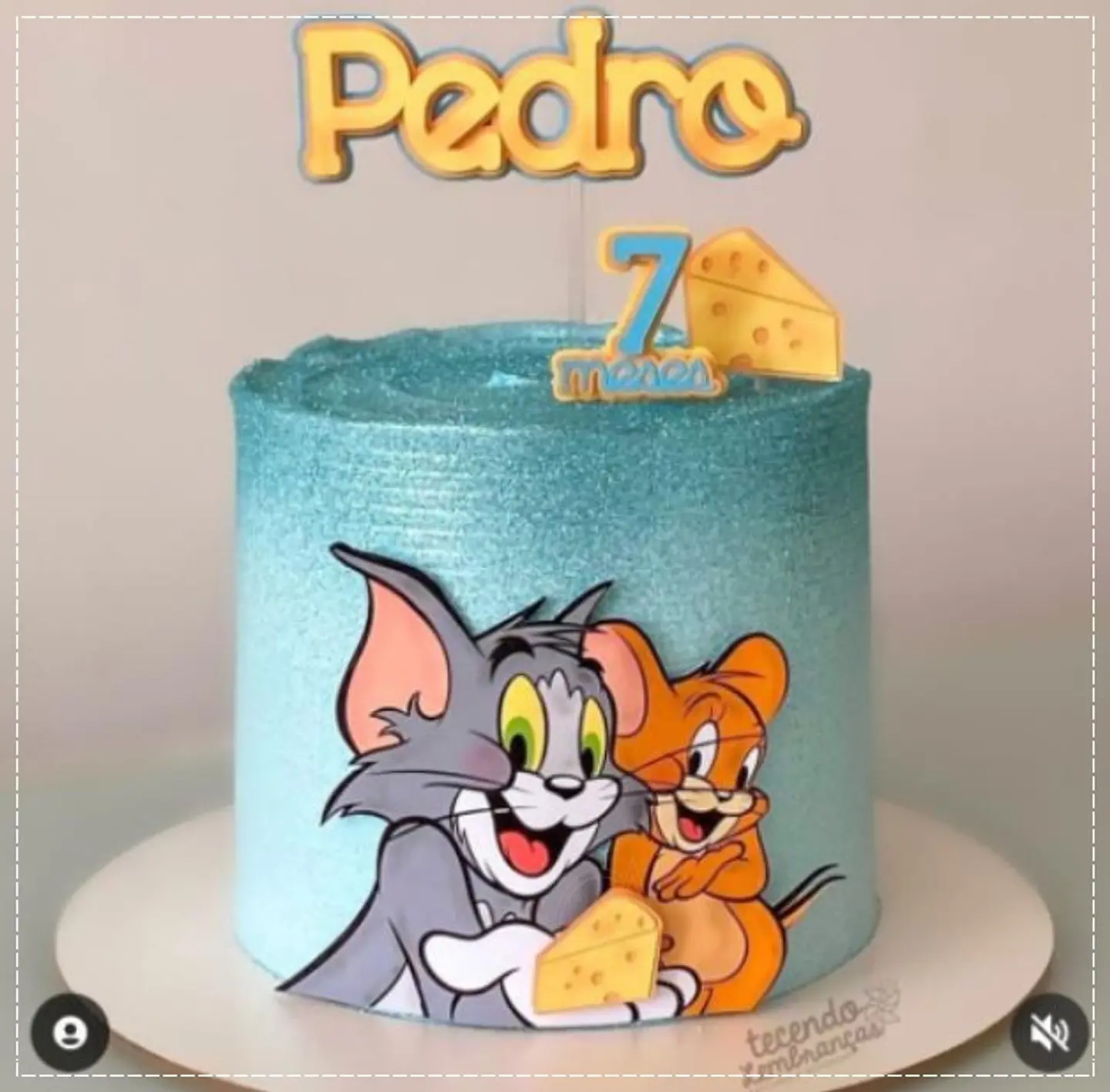 Arquivo de Corte Topo de Bolo Tom e Jerry 8 1