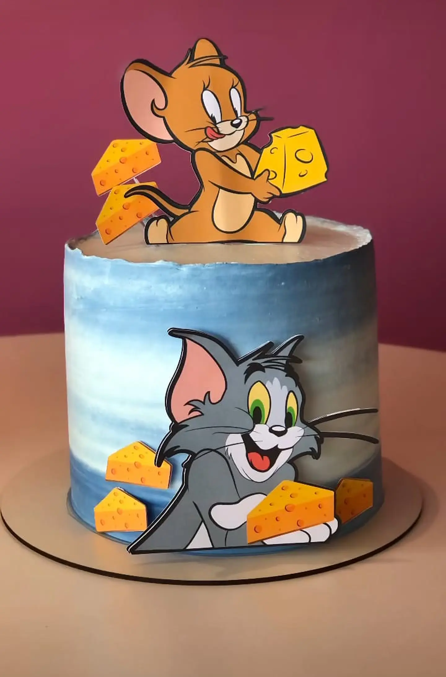 Arquivo de Corte Topo de Bolo Tom e Jerry 7 1