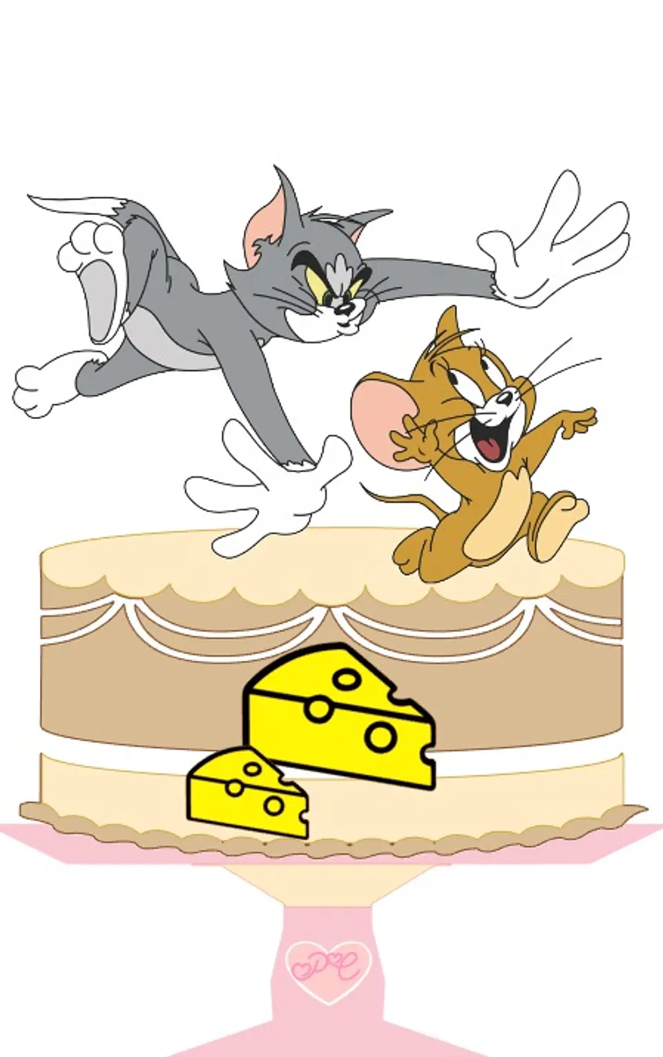 Arquivo de Corte Topo de Bolo Tom e Jerry 6 1