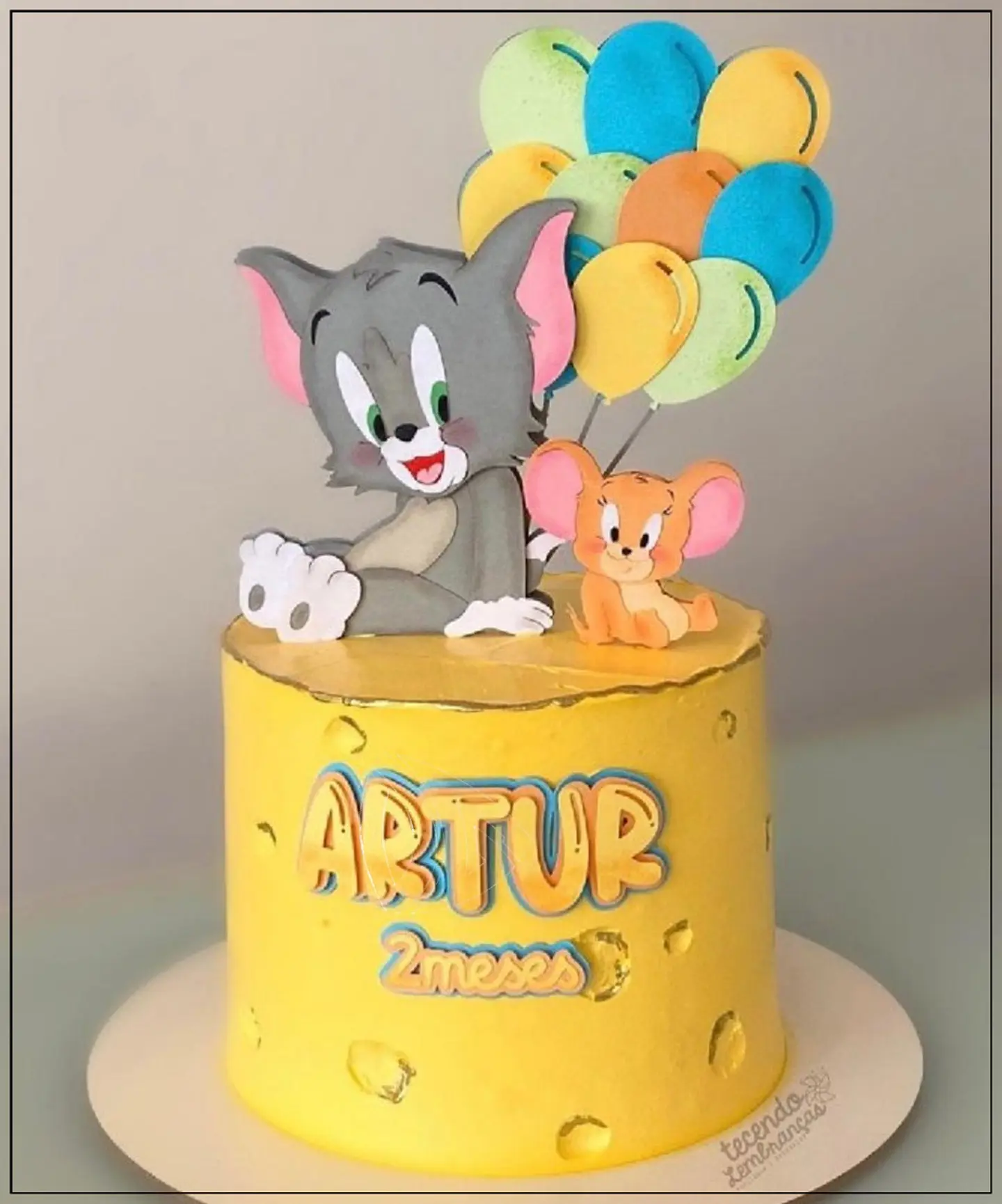 Arquivo de Corte Topo de Bolo Tom e Jerry 2 1