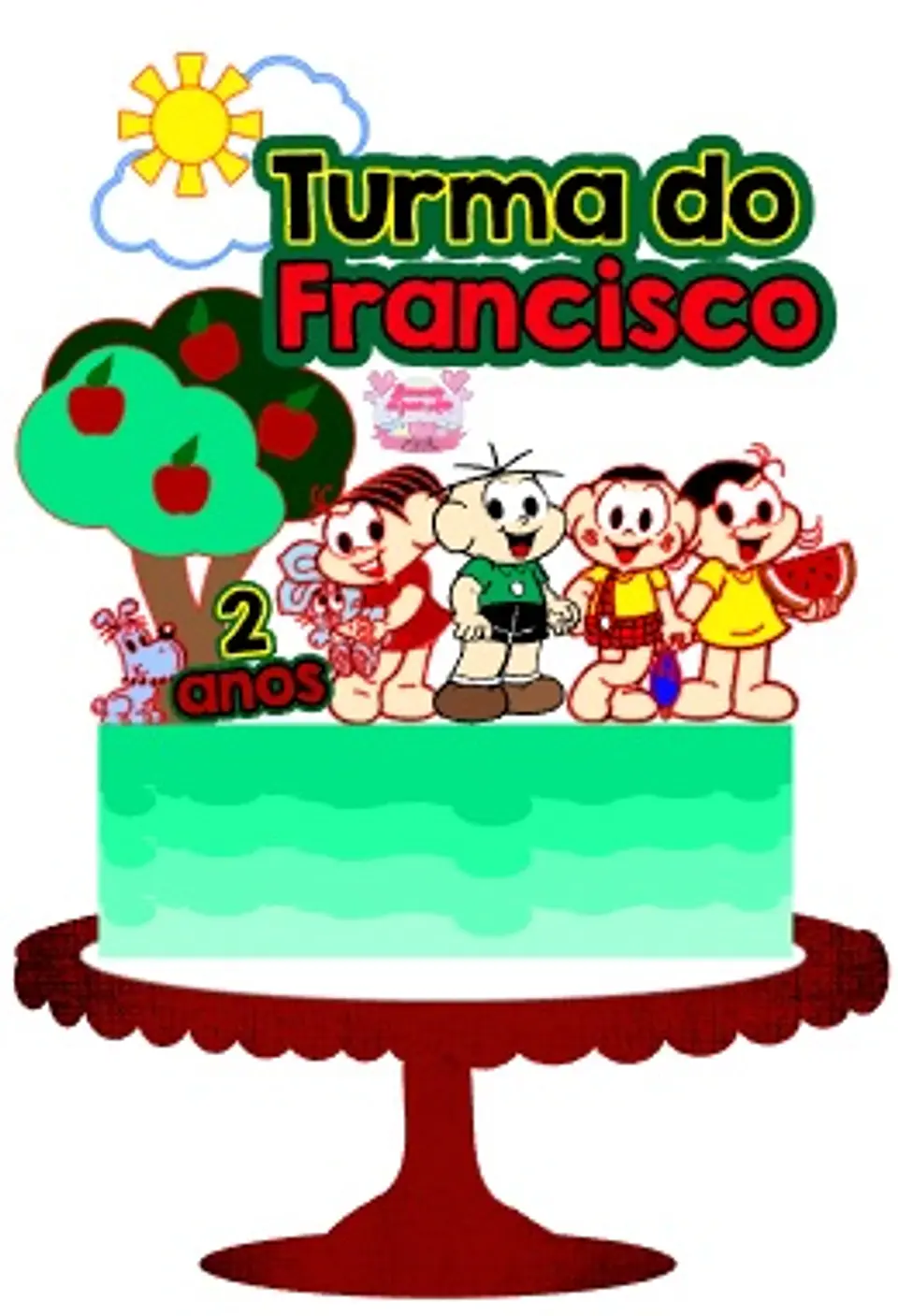 Arquivo de Corte Topo de Bolo Turma da Monica 26 1