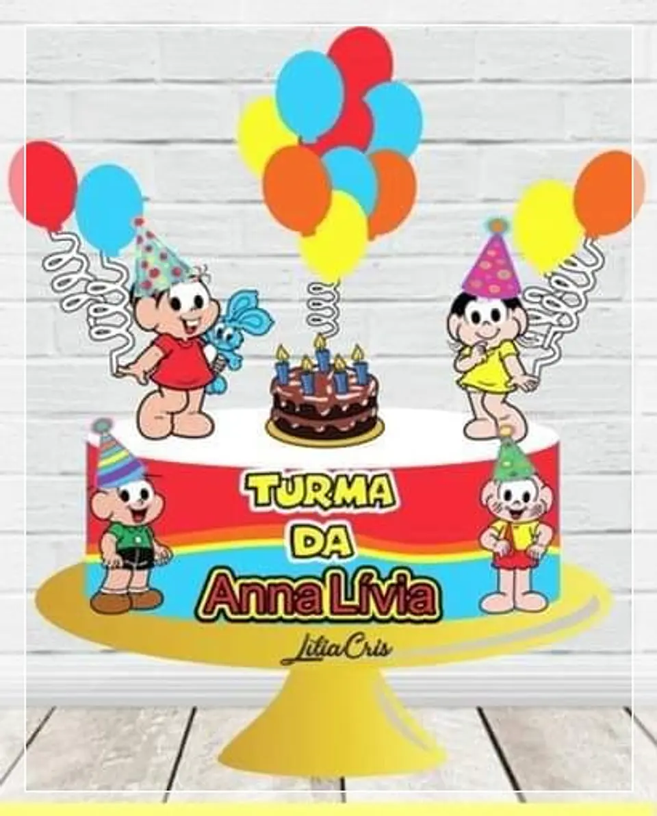 Arquivo de Corte Topo de Bolo Turma da Monica 9 1