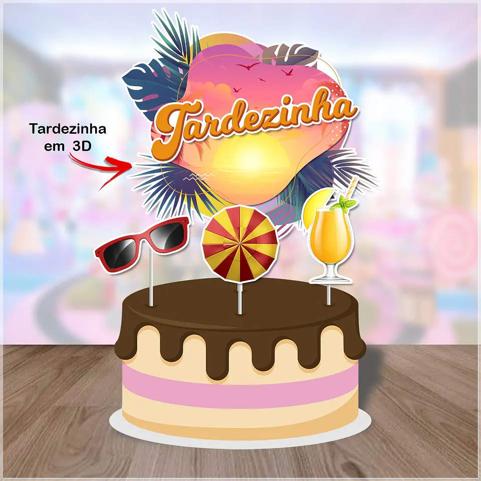 Arquivo de Corte Topo de Bolo Tardezinha 5 1