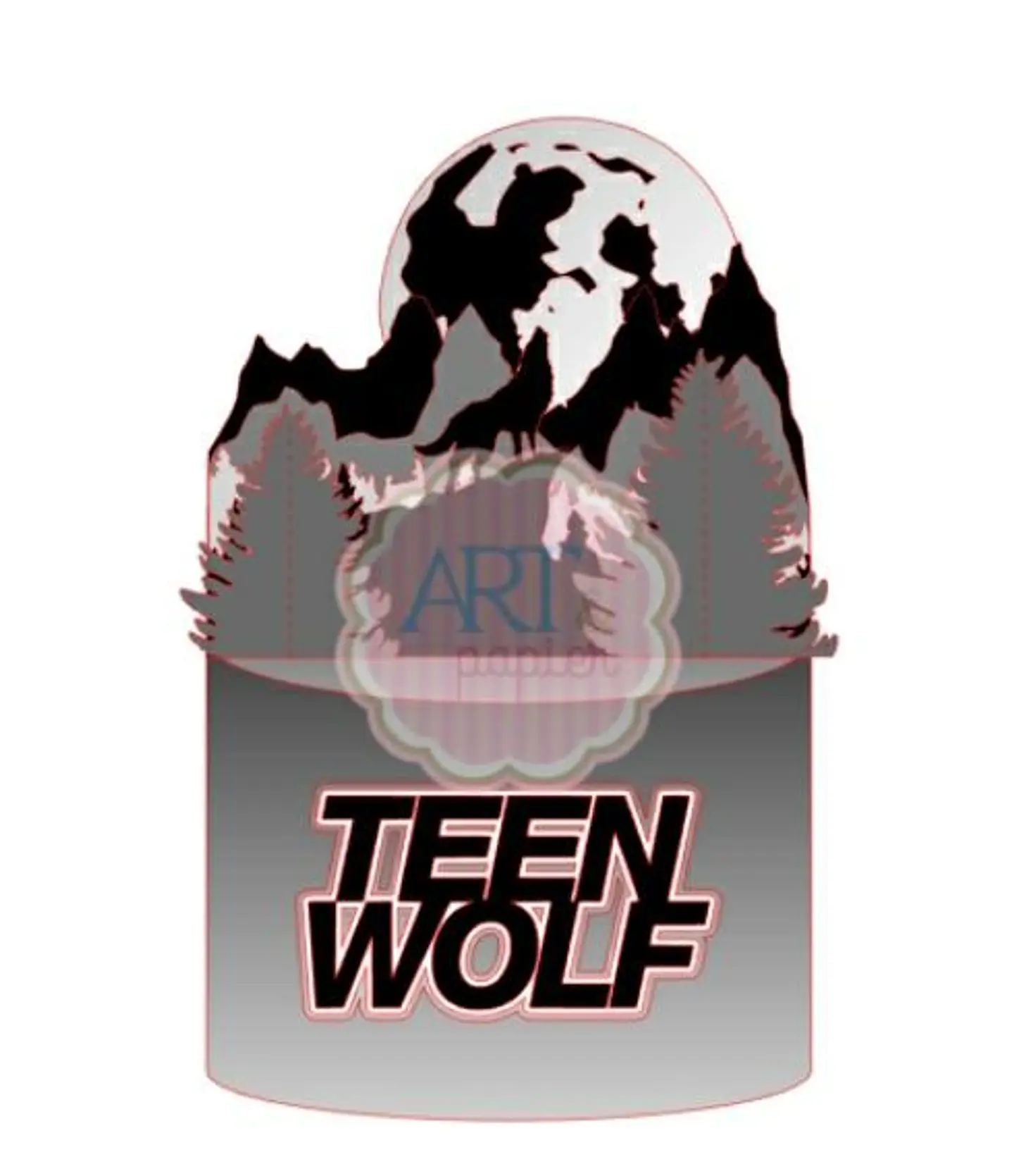 Arquivo de Corte Topo de Bolo Teen Wolf 2 1