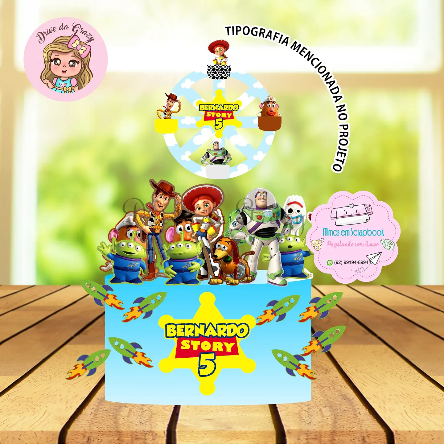 Arquivo de Corte Topo de Bolo Toy Story 15 1