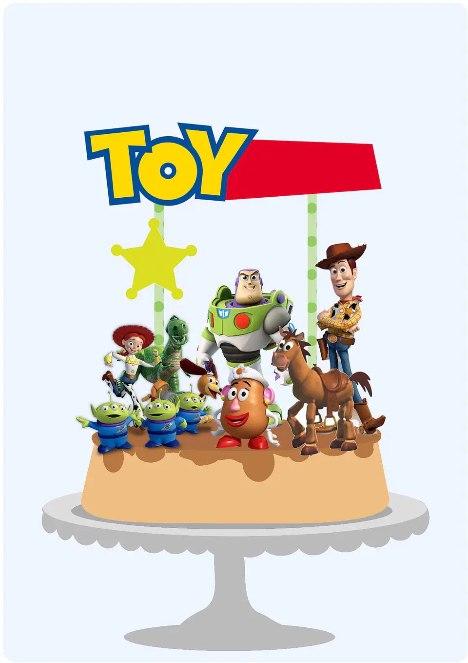 Arquivo de Corte Topo de Bolo Toy Story 5 1