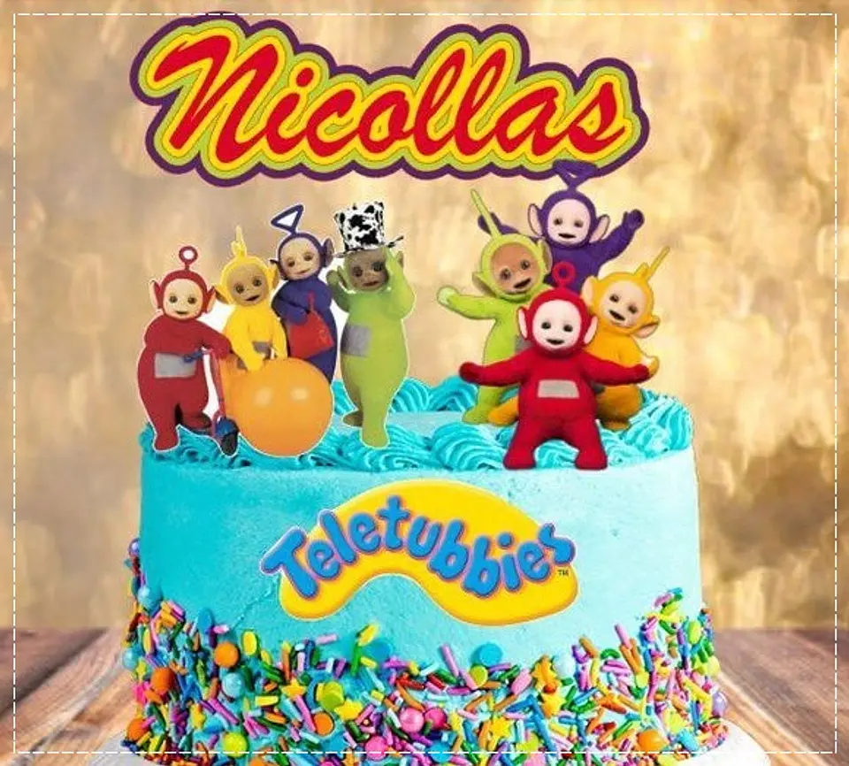Arquivo de Corte Topo de Bolo Teletubbies 2 1