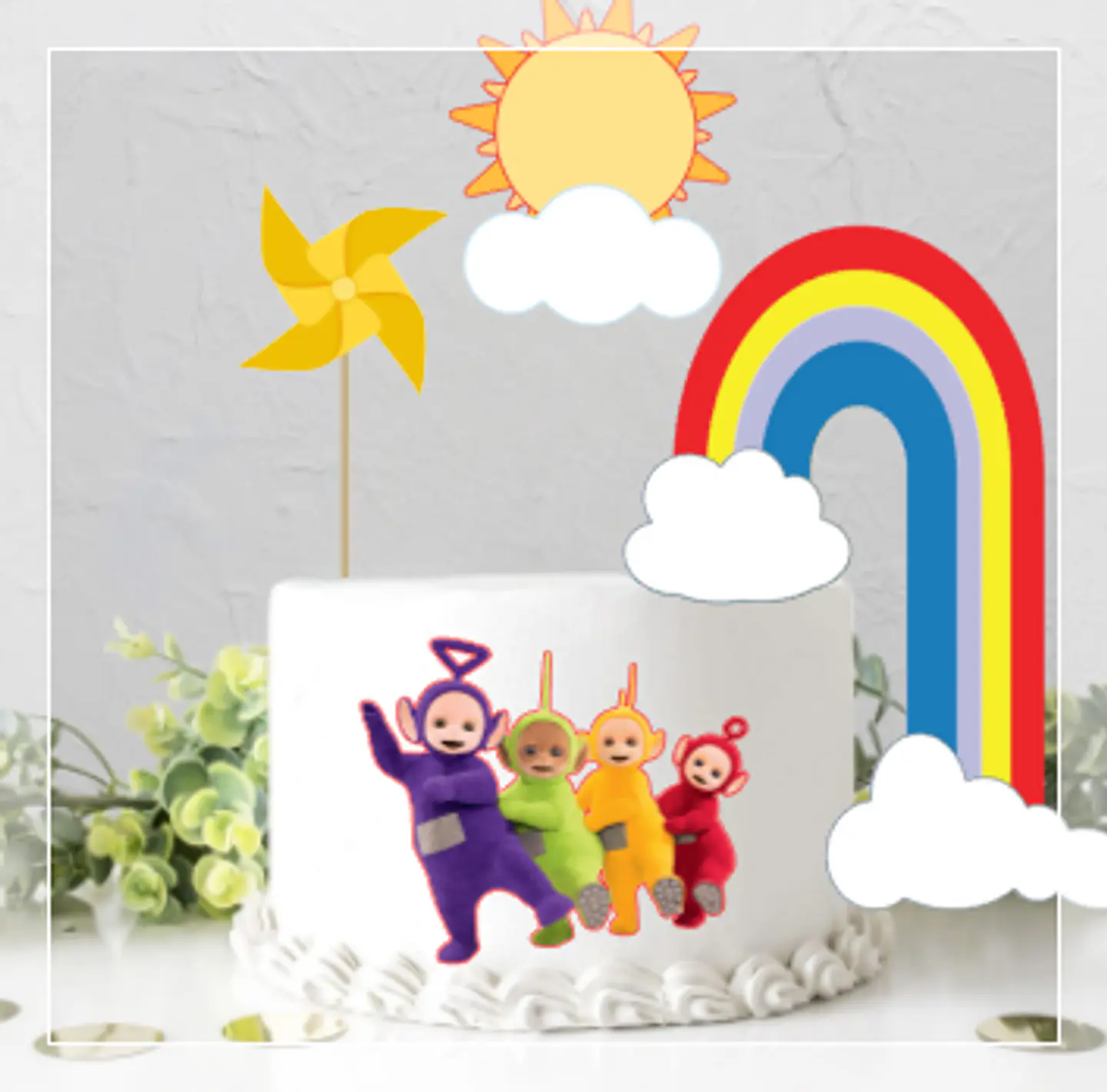 Arquivo de Corte Topo de Bolo Teletubbies 1 1