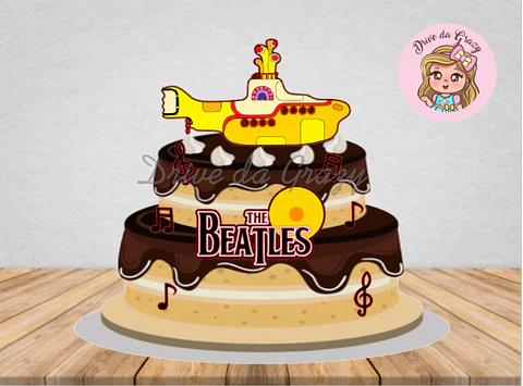 Arquivo de Corte Topo de Bolo The Beatles 1