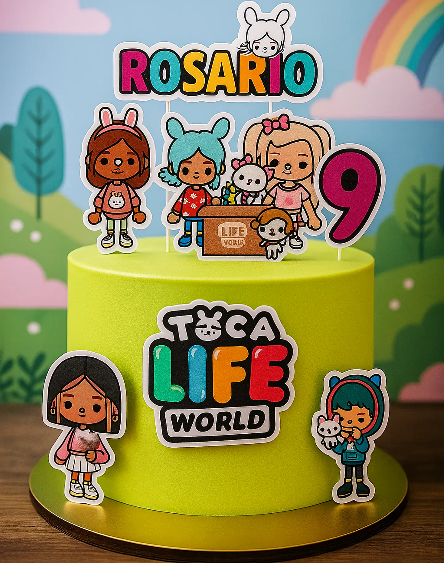 Arquivo de Corte Topo de Bolo Toca Life World 4 1