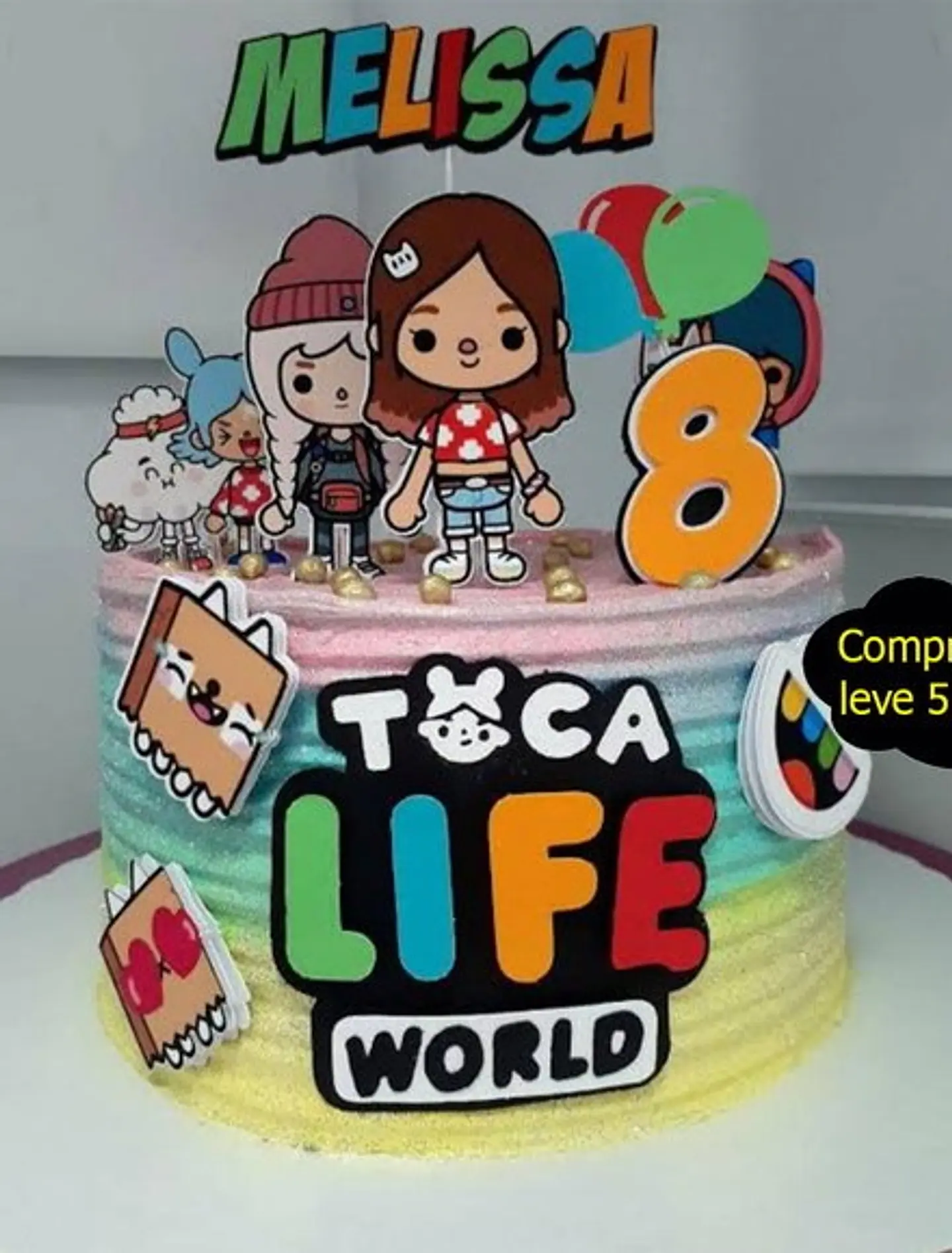 Arquivo de Corte Topo de Bolo Toca Life World 1 1