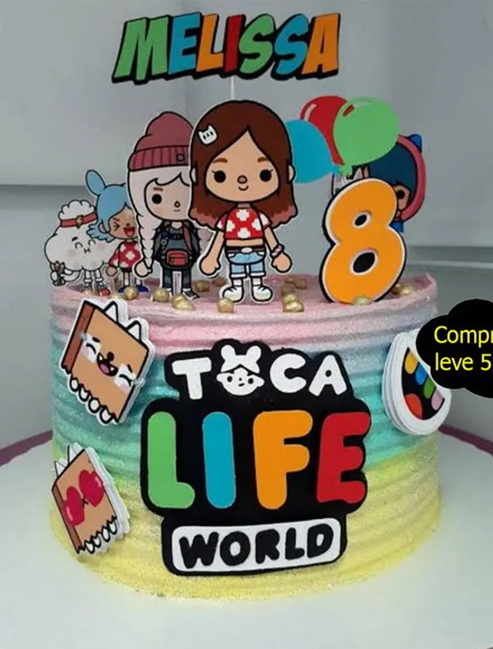 Arquivo de Corte Topo de Bolo Toca Life World 1 1