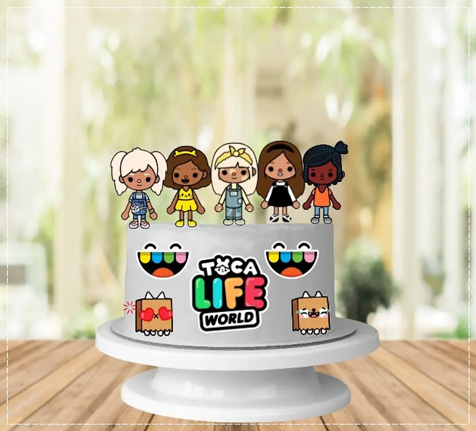 Arquivo de Corte Topo de Bolo Toca Life World 3 1