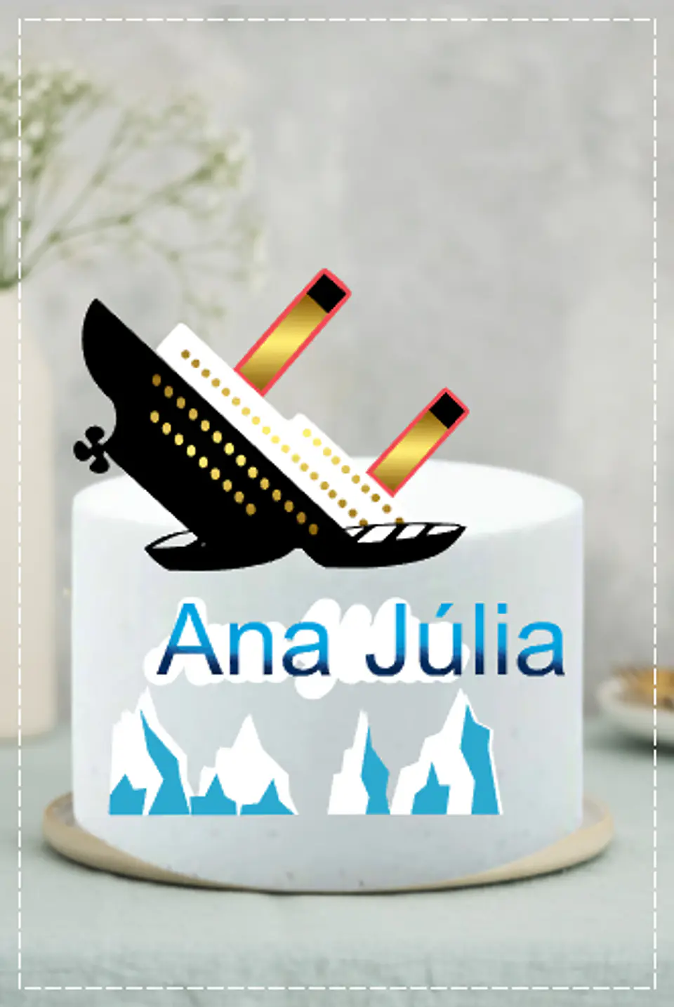 Arquivo de Corte Topo de Bolo Titanic 3 1