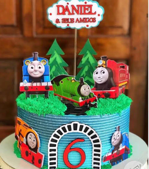 Arquivo de Corte Topo de Bolo Thomas O Trem 2