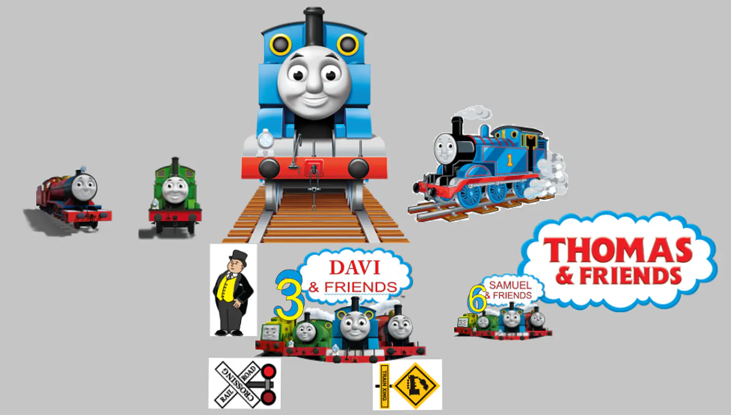 Arquivo de Corte Topo de Bolo Thomas O Trem 1 1