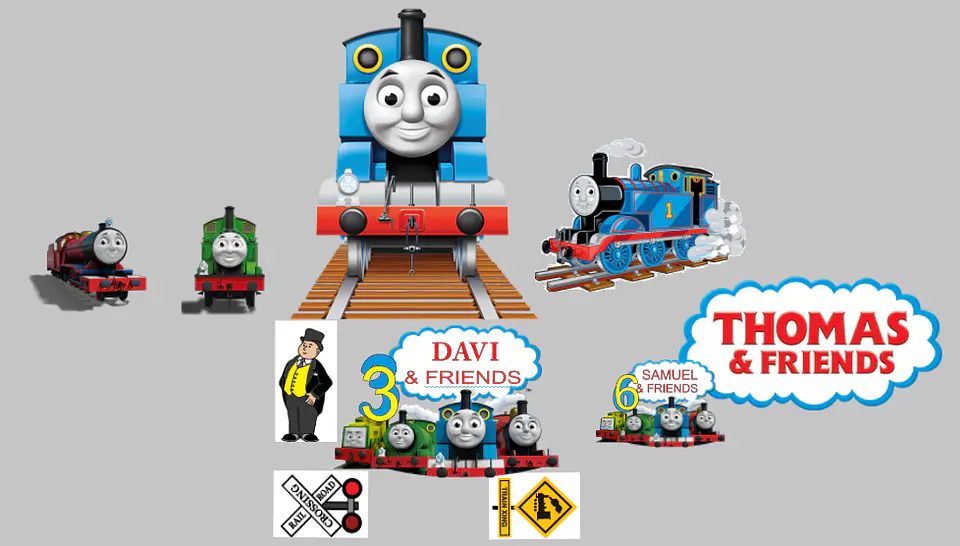 Arquivo de Corte Topo de Bolo Thomas O Trem 1 1