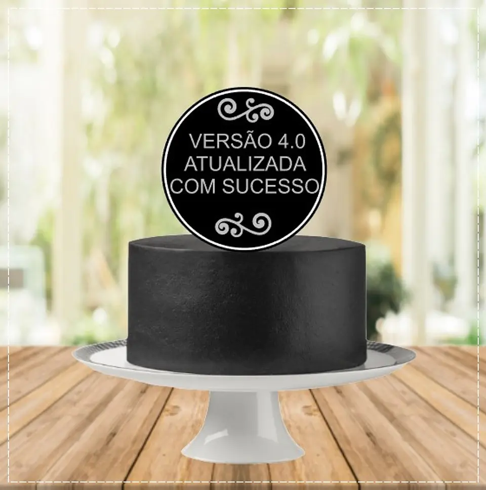 Arquivo de Corte Topo de Bolo 40 Anos Quarentei 40Tei 9 1