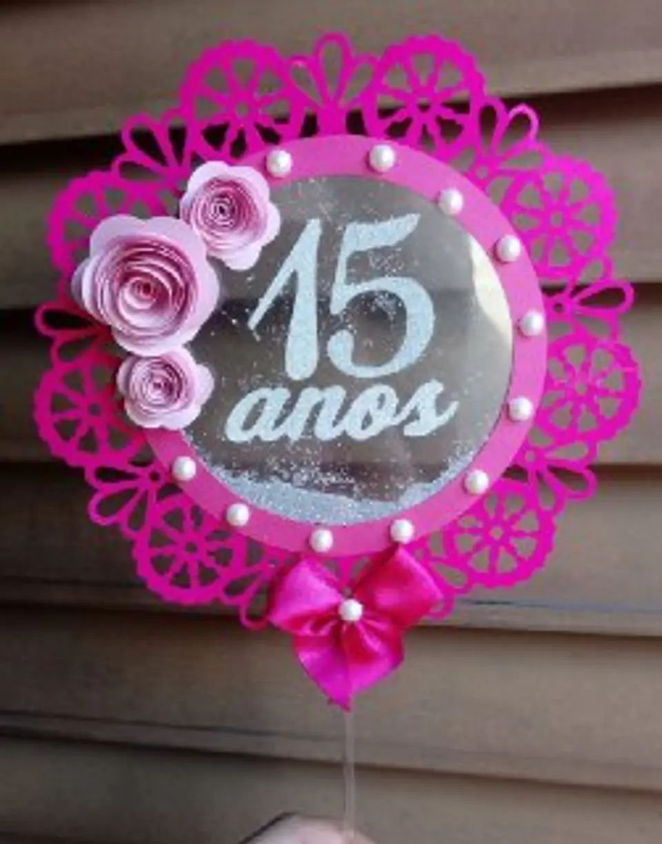 Arquivo de Corte Topo de Bolo 15 Anos 10 1