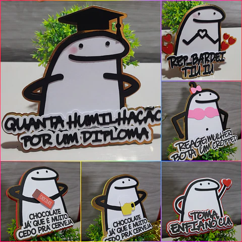 Arquivo de Corte Topo de Bolo Flork Combo 6