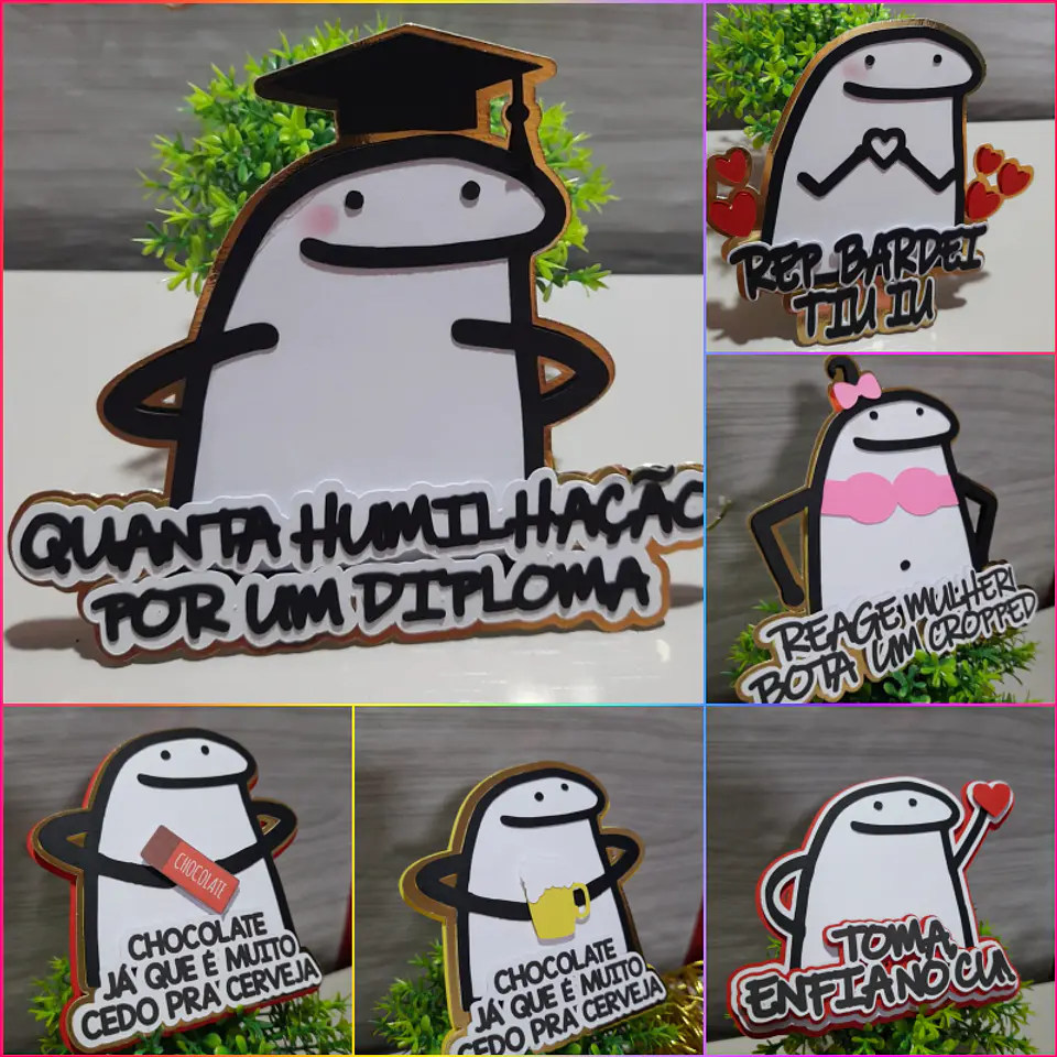 Arquivo de Corte Topo de Bolo Flork Combo 6 1