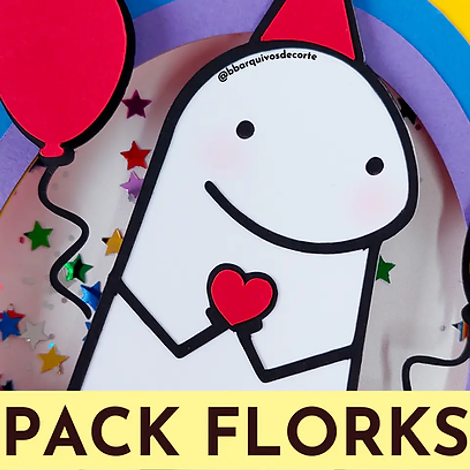 Arquivo de Corte Topo de Bolo Flork Combo 4 1