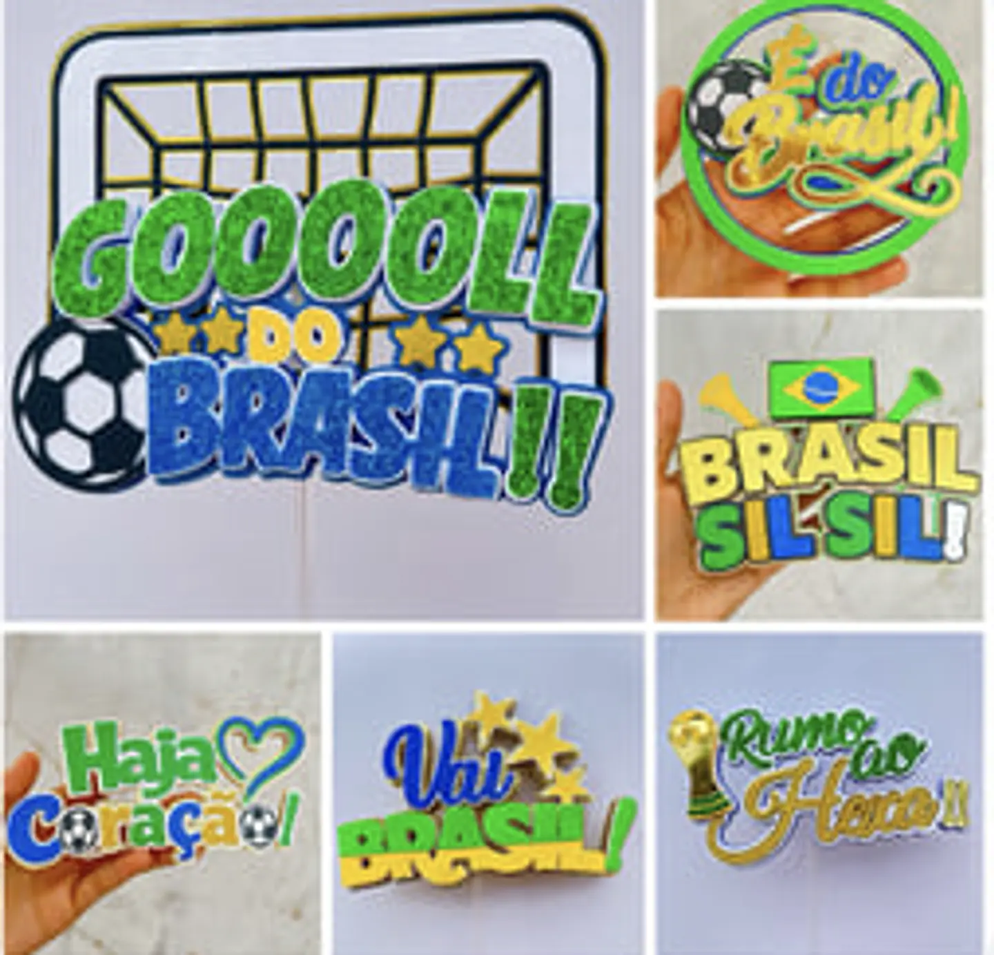 Arquivo de Corte Combo Topos de Bolo Copa do Mundo 1 1