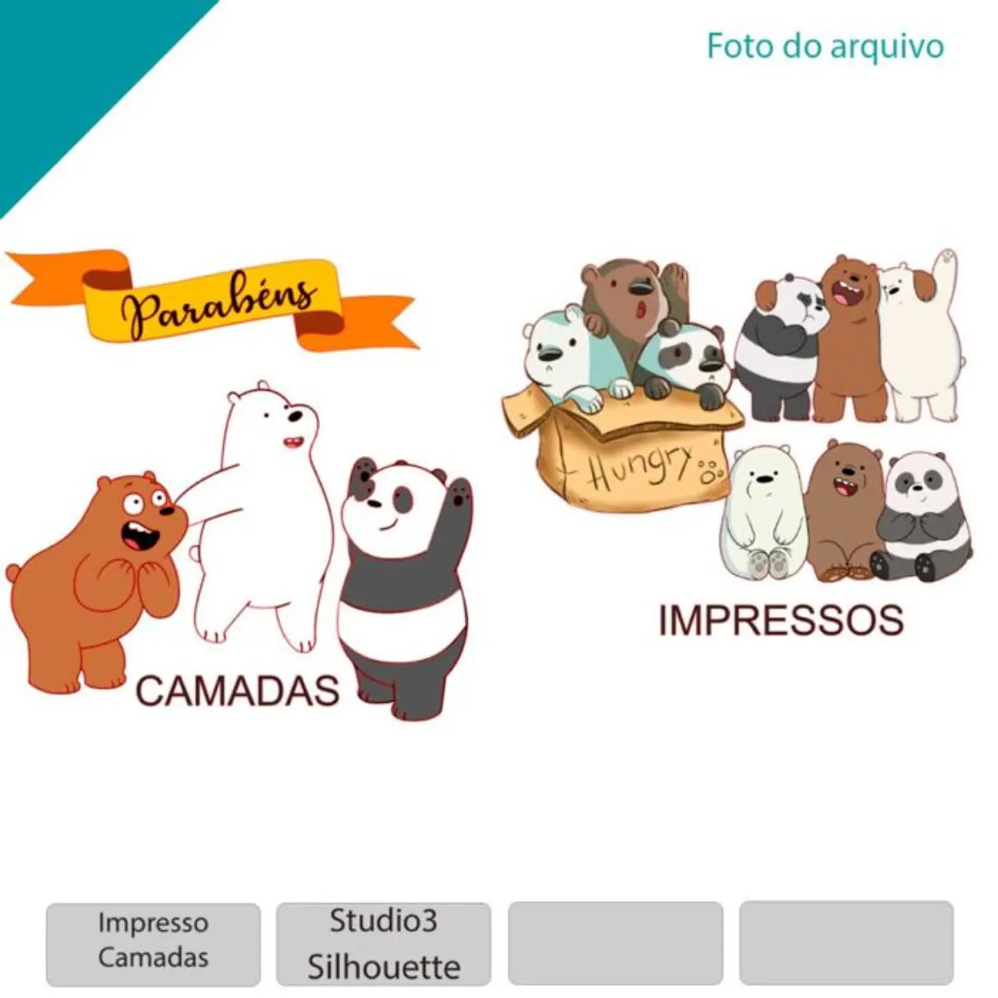 Arquivo de Corte Topo de Bolo Urso sem Curso 2 1