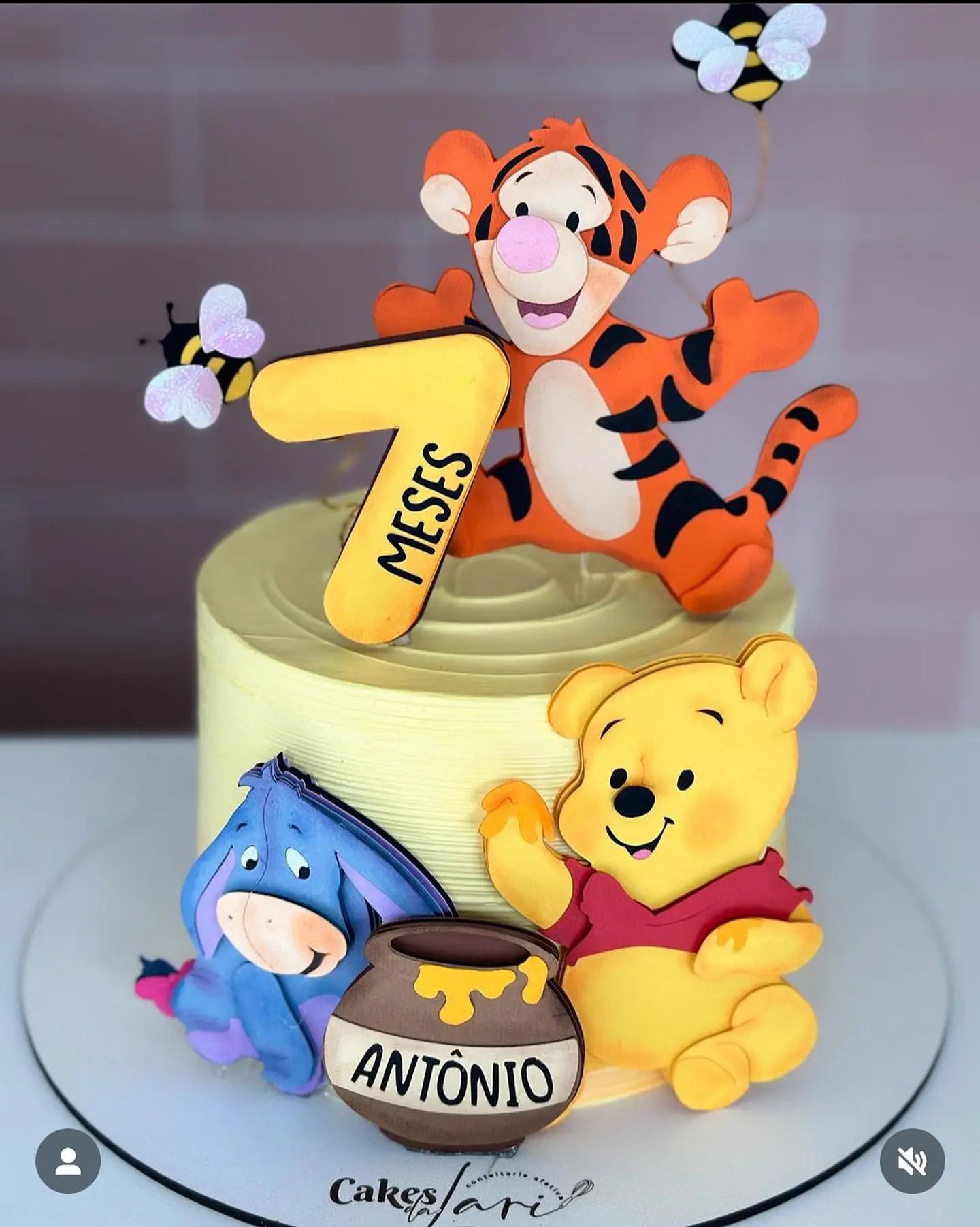 Arquivo de Corte Topo de Bolo Ursinho Pooh 32 1