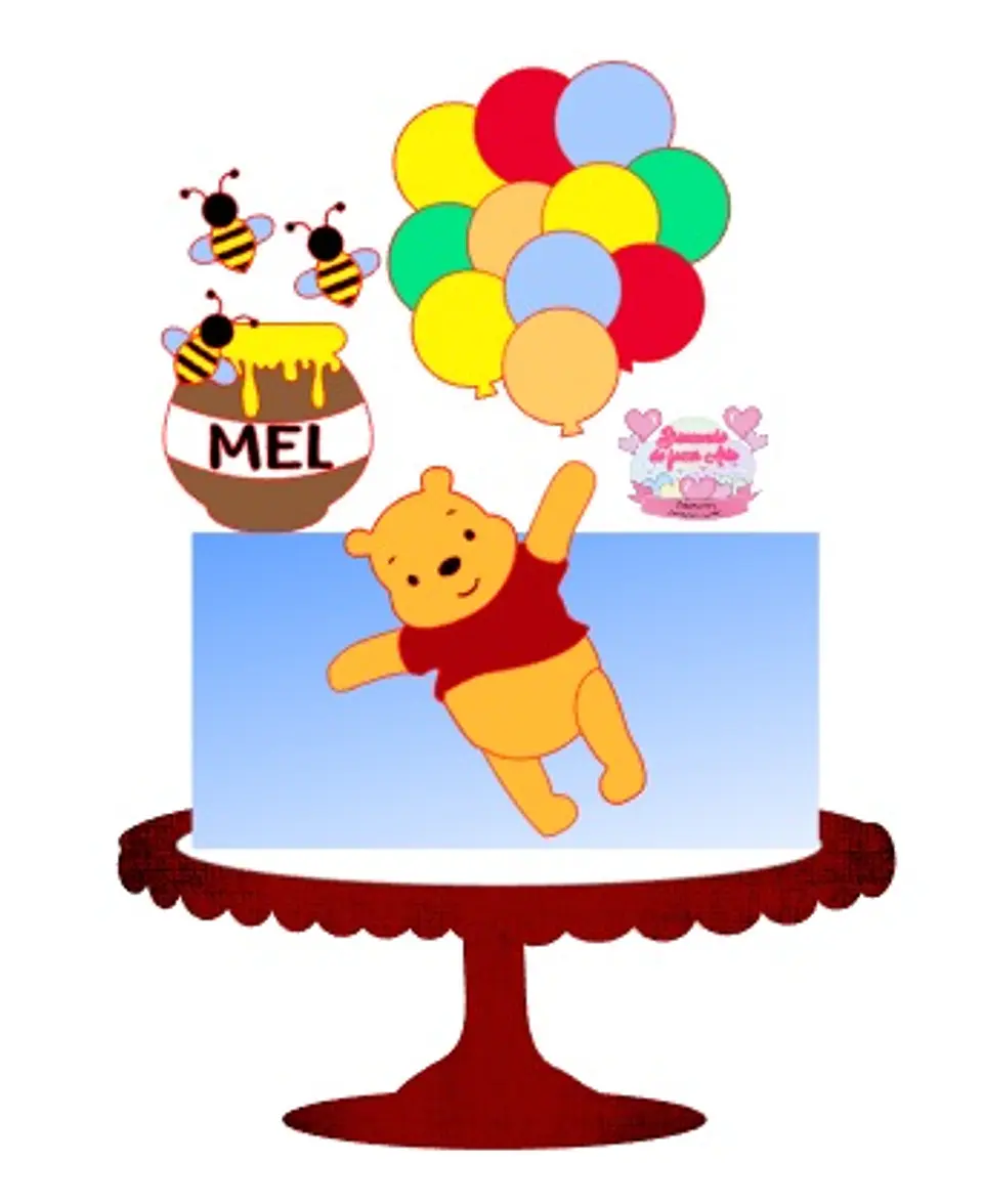 Arquivo de Corte Topo de Bolo Ursinho Pooh 24 1