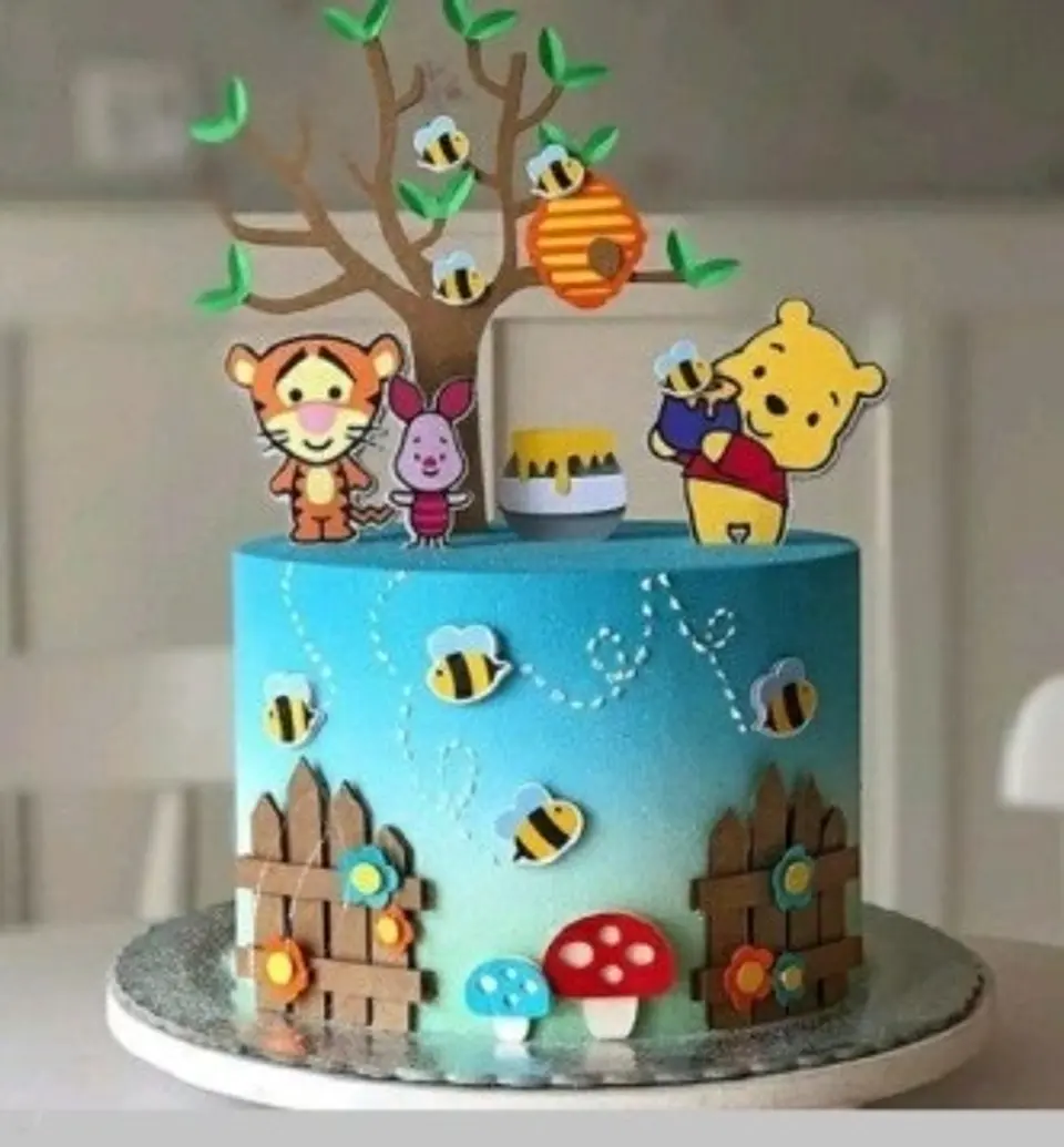 Arquivo de Corte Topo de Bolo Ursinho Pooh 14 1