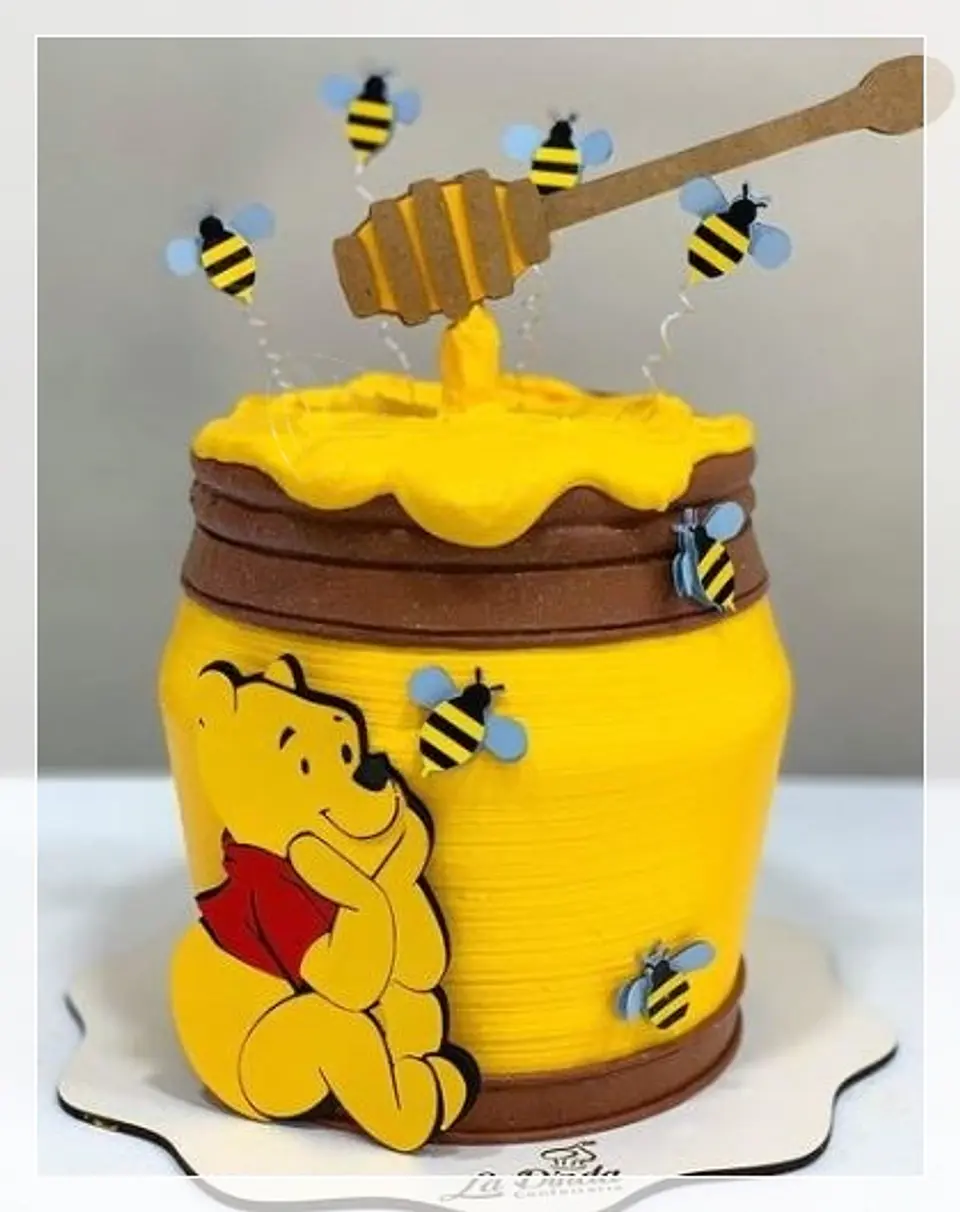 Arquivo de Corte Topo de Bolo Ursinho Pooh 12 1