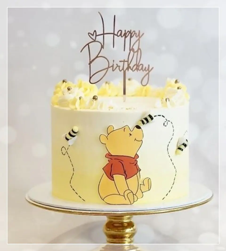 Arquivo de Corte Topo de Bolo Ursinho Pooh 9 1