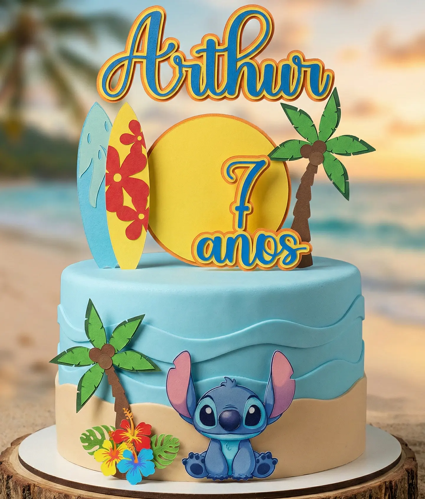 Arquivo de Corte Topo de Bolo Stitch 34 1
