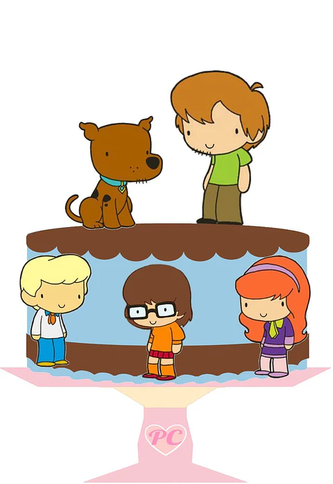 Arquivo de Corte Topo de Bolo Scooby-Doo 6