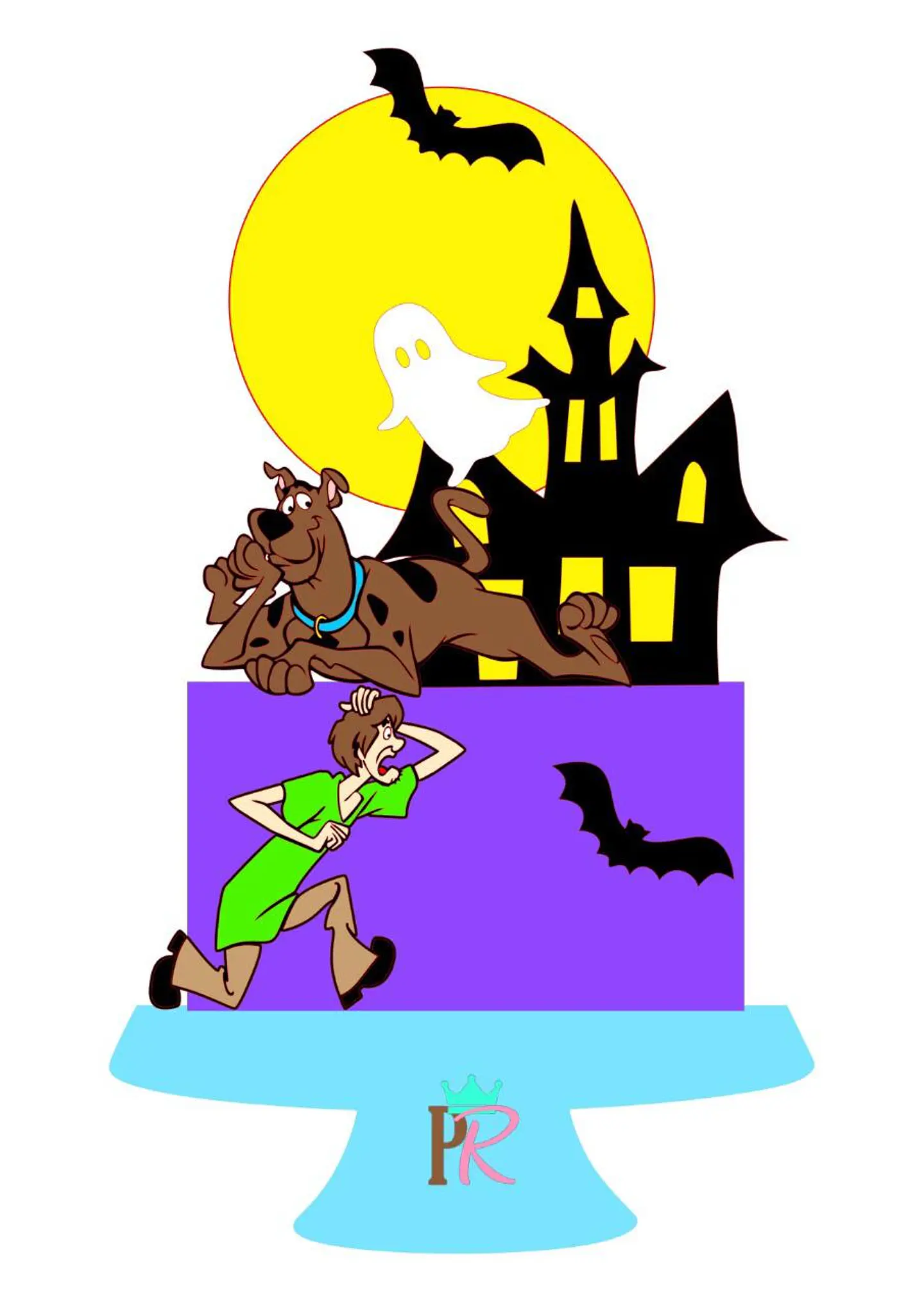 Arquivo de Corte Topo de Bolo Scooby-Doo 1 1