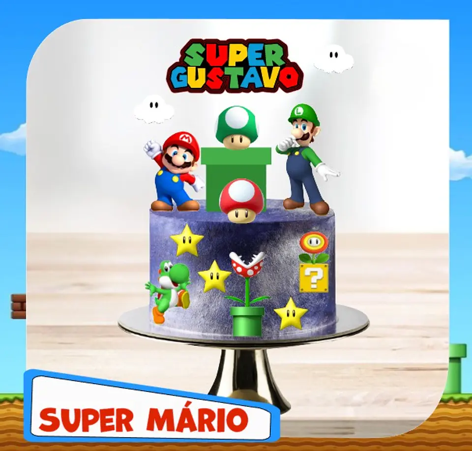 Arquivo de Corte Topo de Bolo Super Mario 56 1