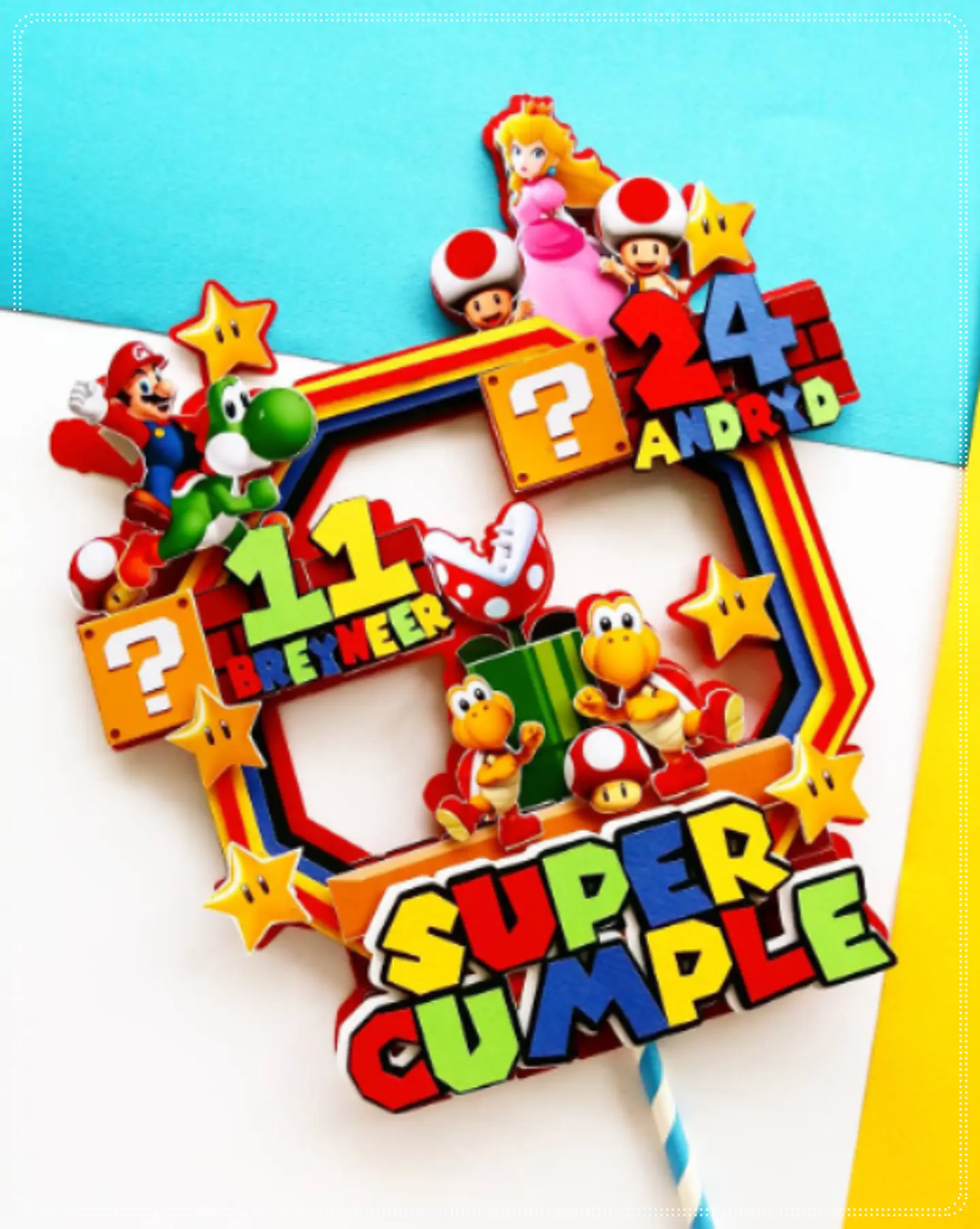 Arquivo de Corte Topo de Bolo Super Mario 52 1