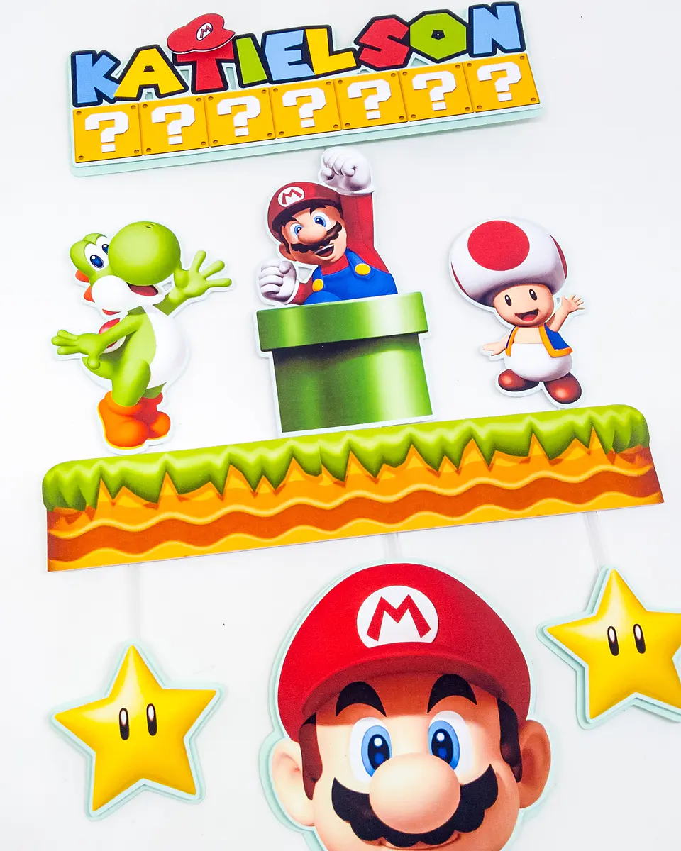 Arquivo de Corte Topo de Bolo Super Mario 33 1
