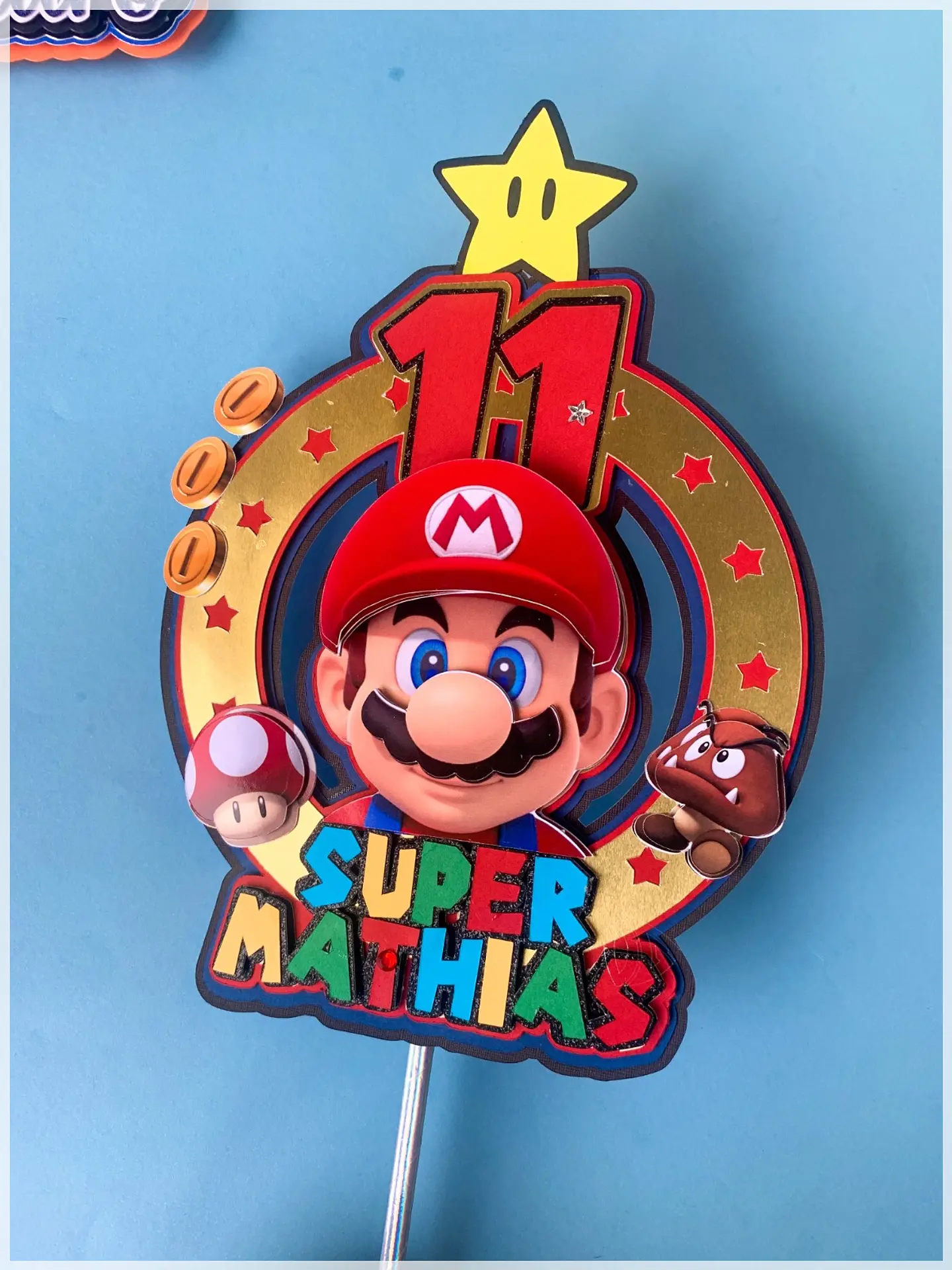 Arquivo de Corte Topo de Bolo Super Mario 14 1