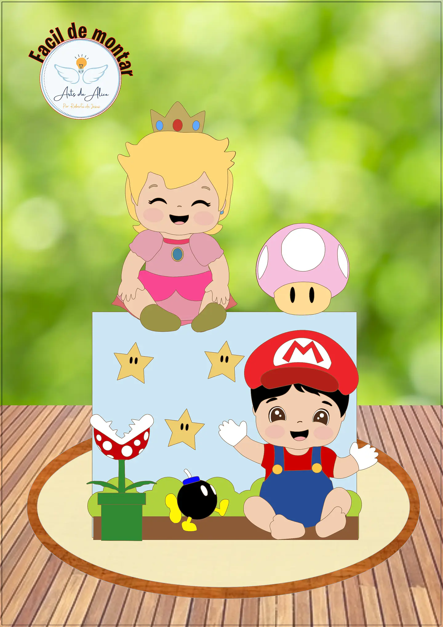 Arquivo de Corte Topo de Bolo Super Mario 9 1