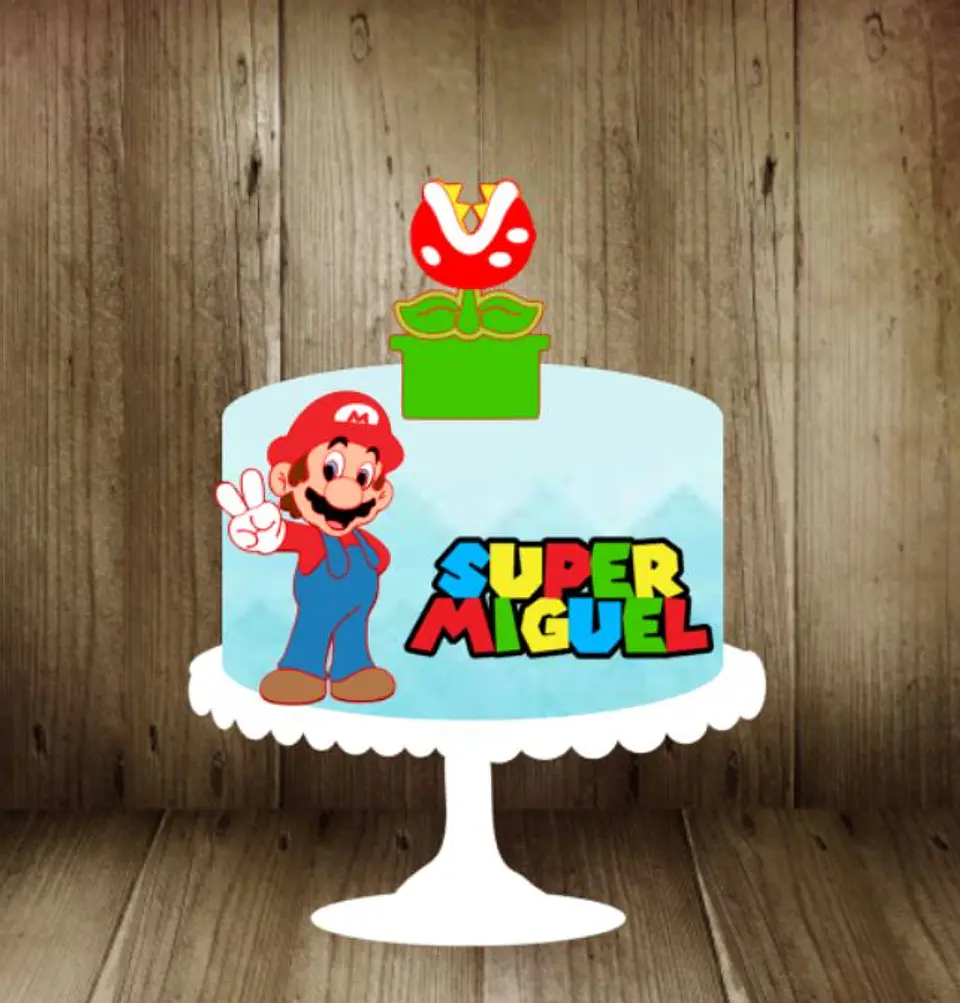 Arquivo de Corte Topo de Bolo Super Mario 8 1